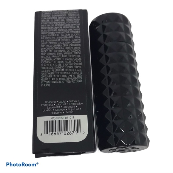 KVD STUDDED KISS CRÈME LIPSTICK HEXAGRAM RED GOTH - Picture 5 of 9